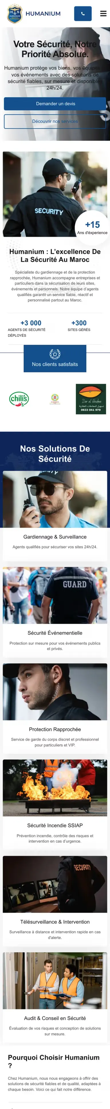 Humanium, version mobile